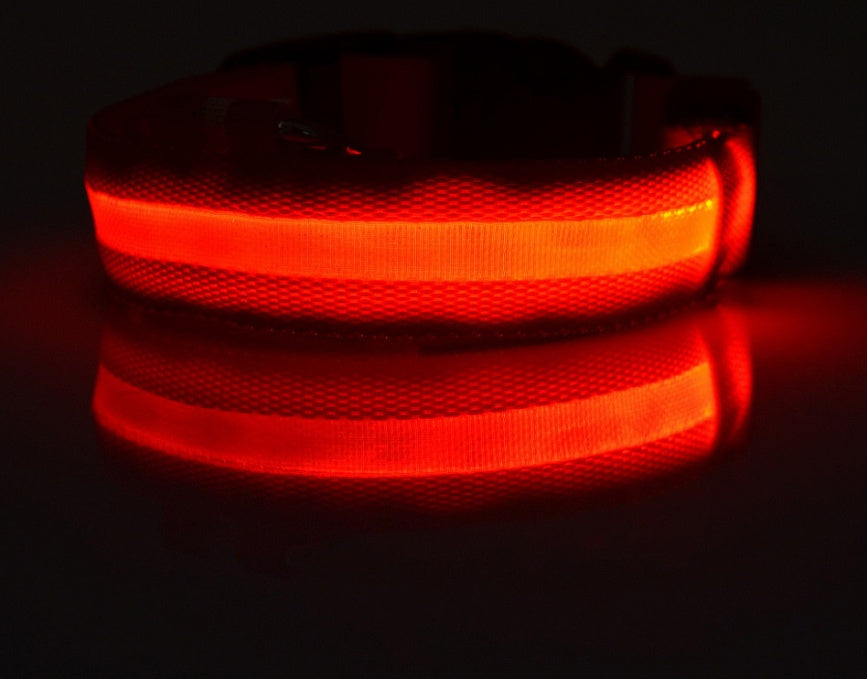 Nylon LED Pet Dog Collar