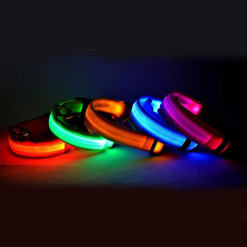 Nylon LED Pet Dog Collar