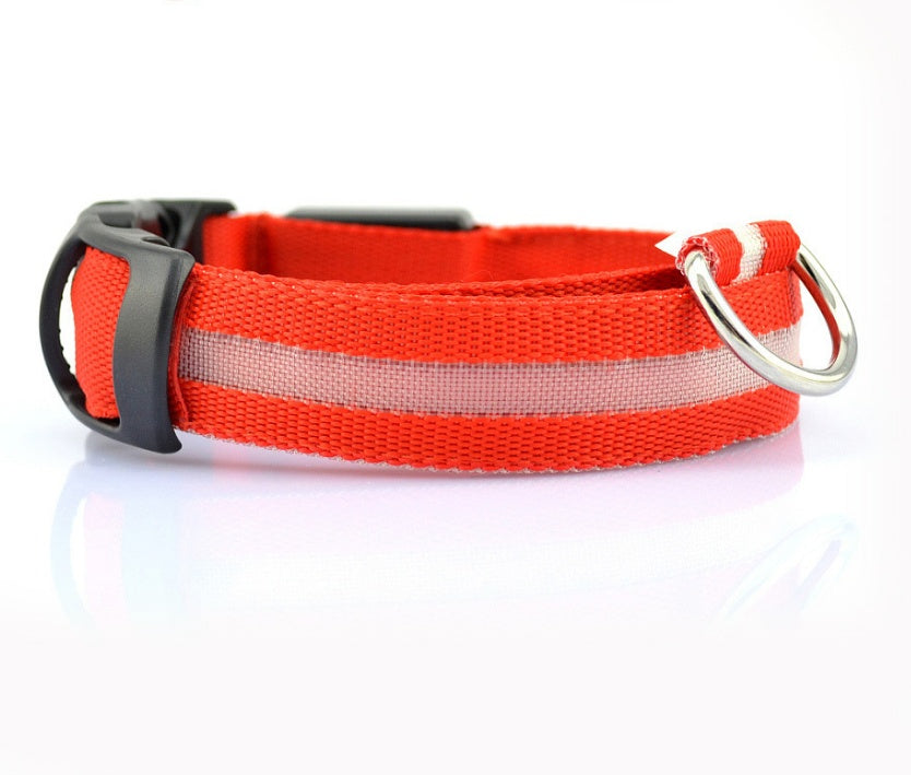 Nylon LED Pet Dog Collar