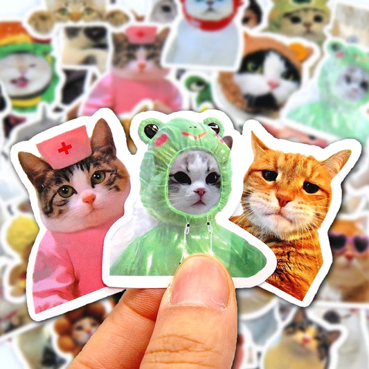 Funny Cute Cat Stickers