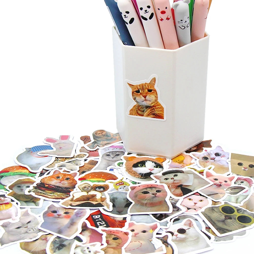 Funny Cute Cat Stickers