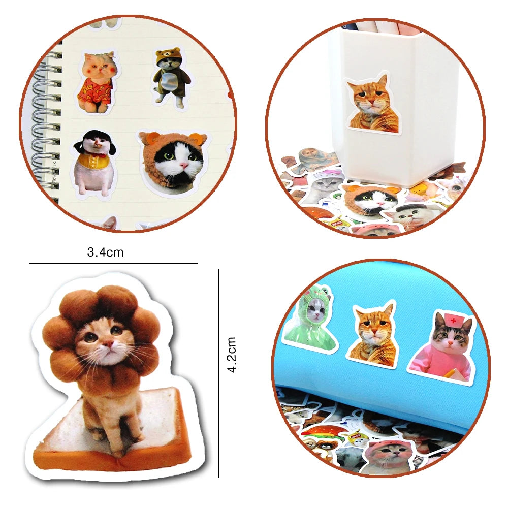 Funny Cute Cat Stickers